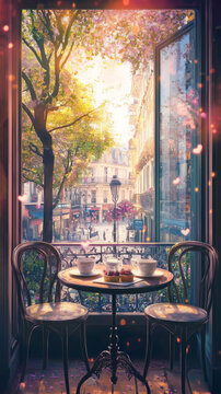Table for two at the cafe IV
