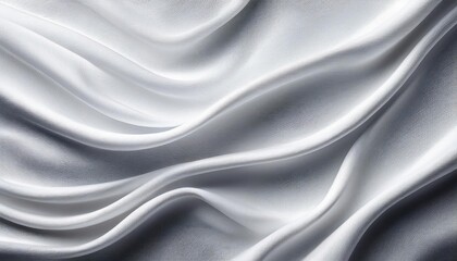 Textured White Cloth Banner Showcasing Wrinkles and a Wavy Surface, Emphasizing the Natural Imperfections with Closeup Perspective, Ideal for Vintage or Rustic Designs