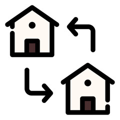 house exchange icon