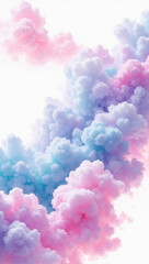 Fototapeta premium clouds in the sky pastel colors mobile wallpaper