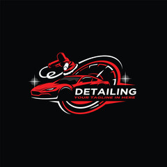 CREATIVE VECTOR OF DETAILING CAR LOGO