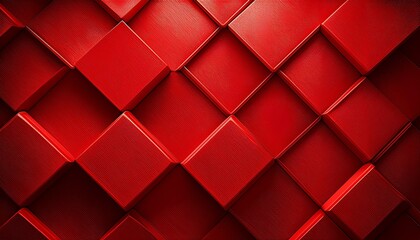 赤いブロックパターン背景

