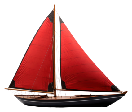 PNG Sailboat vehicle red - Powered by Adobe