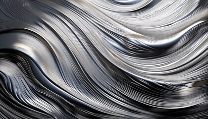 銀の波紋テクスチャ背景