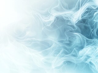 Obraz premium An abstract representation of soft blue smoke flowing gracefully, creating a serene and calming atmosphere. Perfect for backgrounds, textures, and artistic projects.