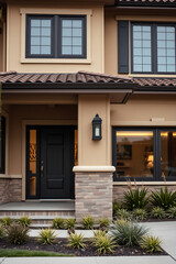 Modern Luxury Home Exterior: Contemporary Architecture and Landscaping Design