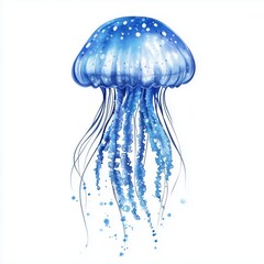 Beautiful Jellyfish with Hibiscus Stunning Jellyfish with Hibiscus Flowers for Nature Lovers - Jellyfish with Hibiscus Art for Home
