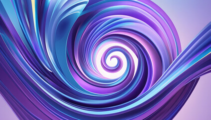 Obraz premium abstract blue purple color mixed vibrant swirling patterns flow and curl circular design background 