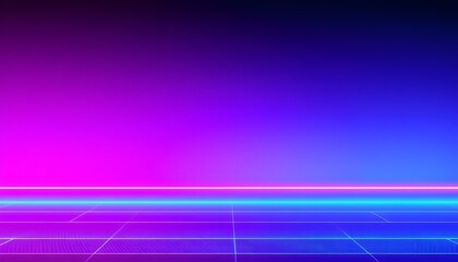 A futuristic neon blured gradient background with glowing magenta, deep purple, and electric blue hues