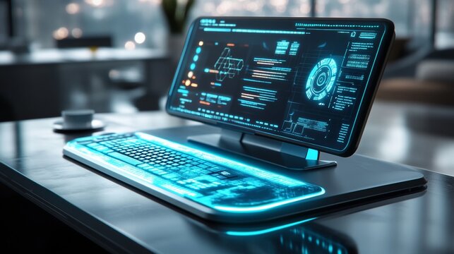 Future technology oriented computer desktop