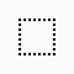 Blank Icon. Clear Space, Clean Area. 