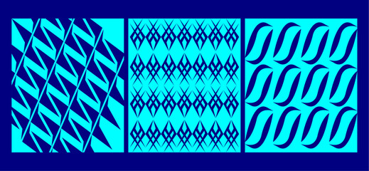 Pattern Design Blue Color