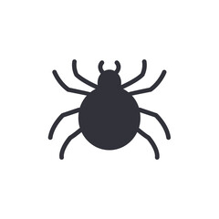 Spider solid icons, minimalist vector illustration ,simple transparent graphic element .Isolated on white background