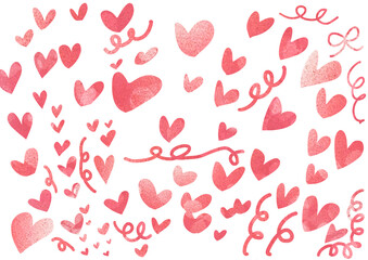 seamless background with hearts