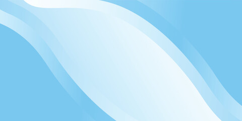 Modern white wavy glowing lines on a blue background. Futuristic digital high-technology simple modern