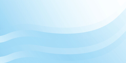 Modern white wavy glowing lines on a blue background. Futuristic digital high-technology simple modern art