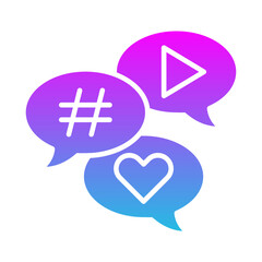 Obraz premium Social Media Icon