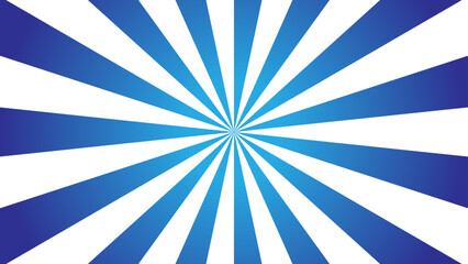 retro sunburst background, blue and white. Suitable for graphic design materials.