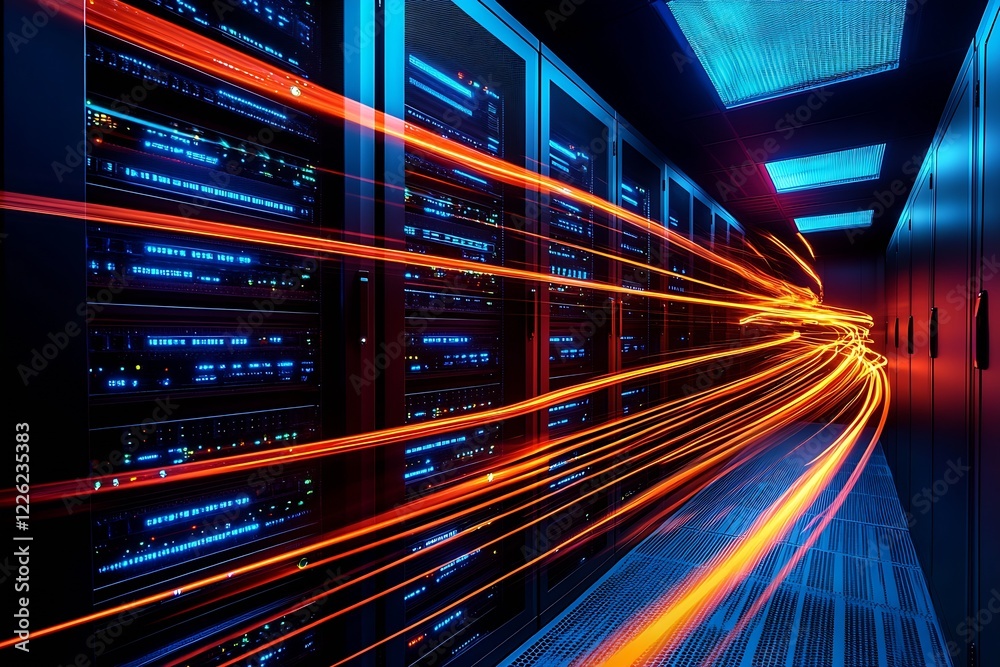 Poster Digital Highway of Light in Hi-Tech Data Center for Fast Information Transfer : Generative AI