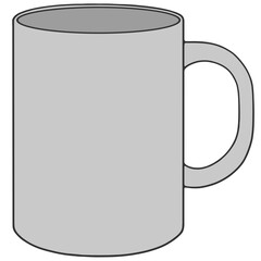 gray mug mockup