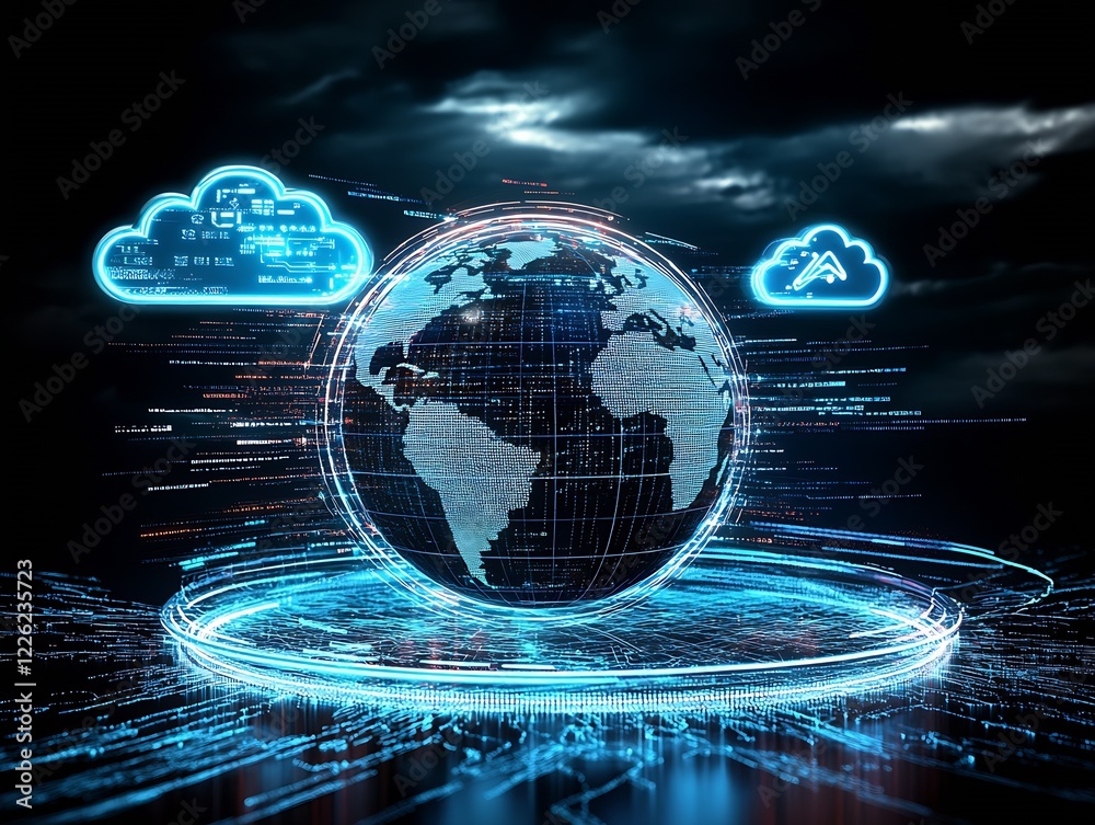 Poster Innovative Digital Earth with Cloud Computing and Data Connections : Generative AI
