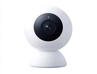 White Smart Home Security Camera.