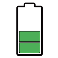 電池の残量のイラスト