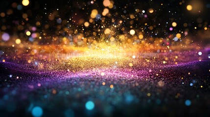Fototapeta premium Glittering Sparkle Background With Vivid Colors