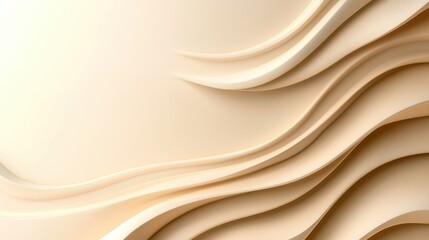 Obraz premium Abstract beige waves background, design texture