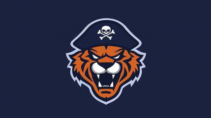 Fierce Tiger Mascot Logo Design anthropomorphic Animal