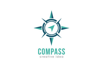 Creative Compass Concept Logo Design Template