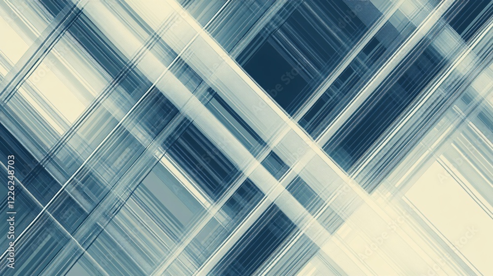 Aufkleber Abstract background forming an intertwined geometric pattern with repeating lines