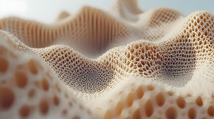 Abstract Beige 3D Surface Texture