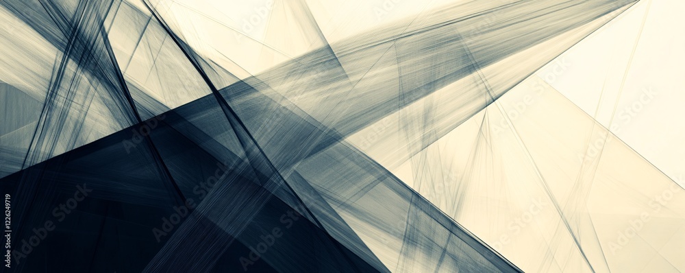 Aufkleber Abstract background with intersecting black and white lines creating a dynamic visual effect