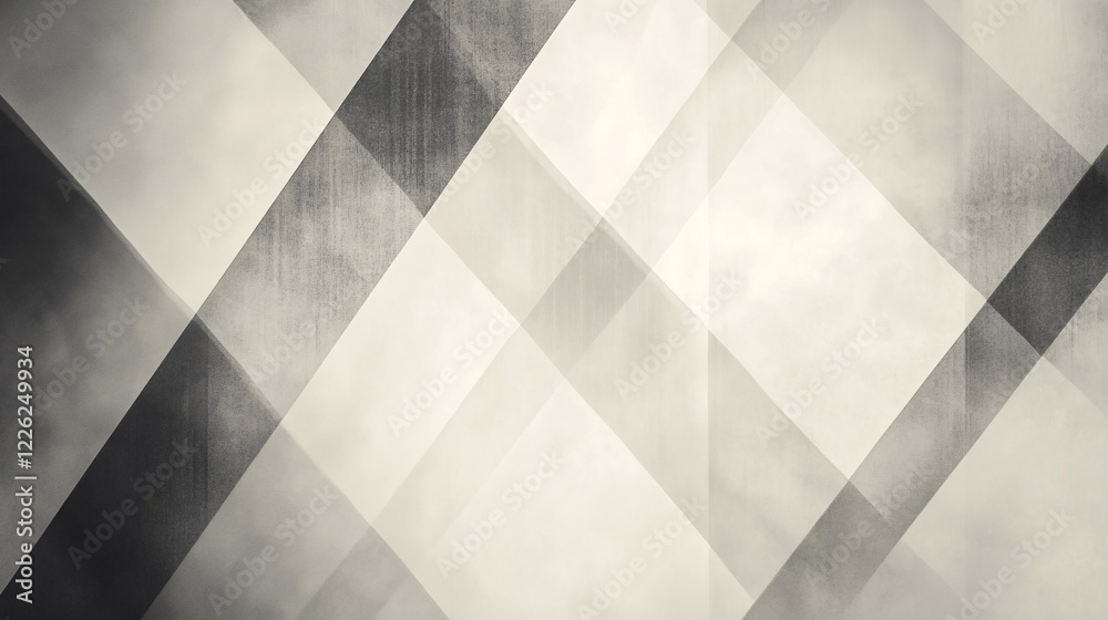 Poster Geometric shapes formed by intersecting lines in a modern material design style, creating an abstract background
