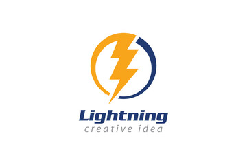 Creative Thunder Concept Logo Design Template