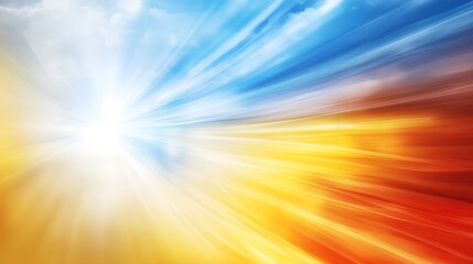 Obraz premium Abstract Light Rays Radiating From Center Bright Hues