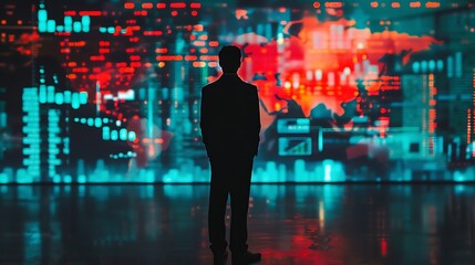 person in Business Analysis Data Dashboard