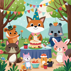 Naklejka premium set of animals