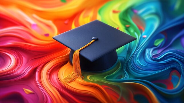 Embracing the elegance of scholarly success with a hint of creative style