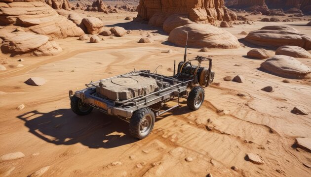 Ground-Penetrating Radar (GPR) Scan of Rock Formation, earth sciences, gpr scan