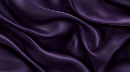 Fototapeta premium Deep Purple Silk Draped Fabric Abstract Texture