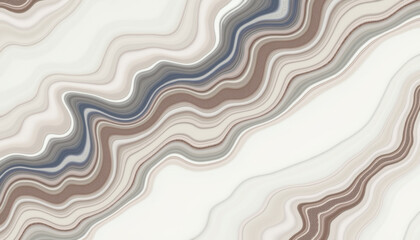 Fototapeta premium Greige Marble Pattern in White and Grey with Fluid Textures
