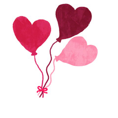 Pink Red heart shape ornament for valentine day celebration