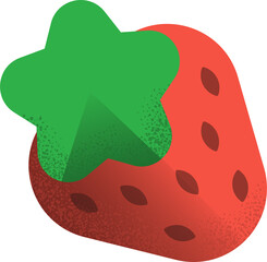 Healty Food such as Orange and Strawberry for food poster decoration