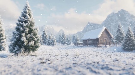 Snowy Mountain Cabin: A Winter Wonderland Escape