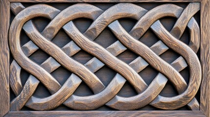 Intricate Celtic Knotwork Wood Carving: A Masterpiece of Craftsmanship