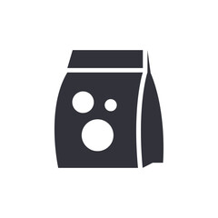 Detergent bag solid icons, minimalist vector illustration ,simple transparent graphic element .Isolated on white background