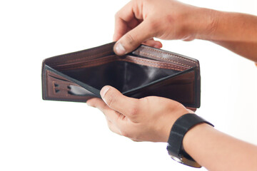 Cartera vacía sin dinero