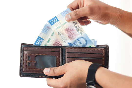 Dinero billetes quinientos pesos mexicanos